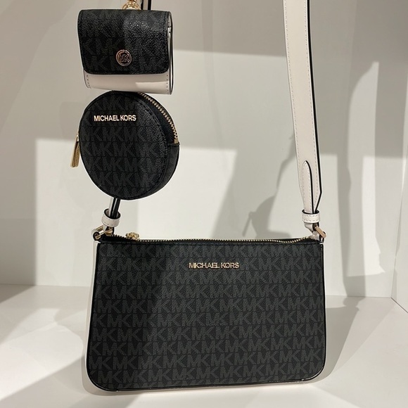 MICHAEL KORS 🖤 Jet Set Travel Small Logo Shoulder
crossbody Bag tech Pouches - Picture 2 of 6